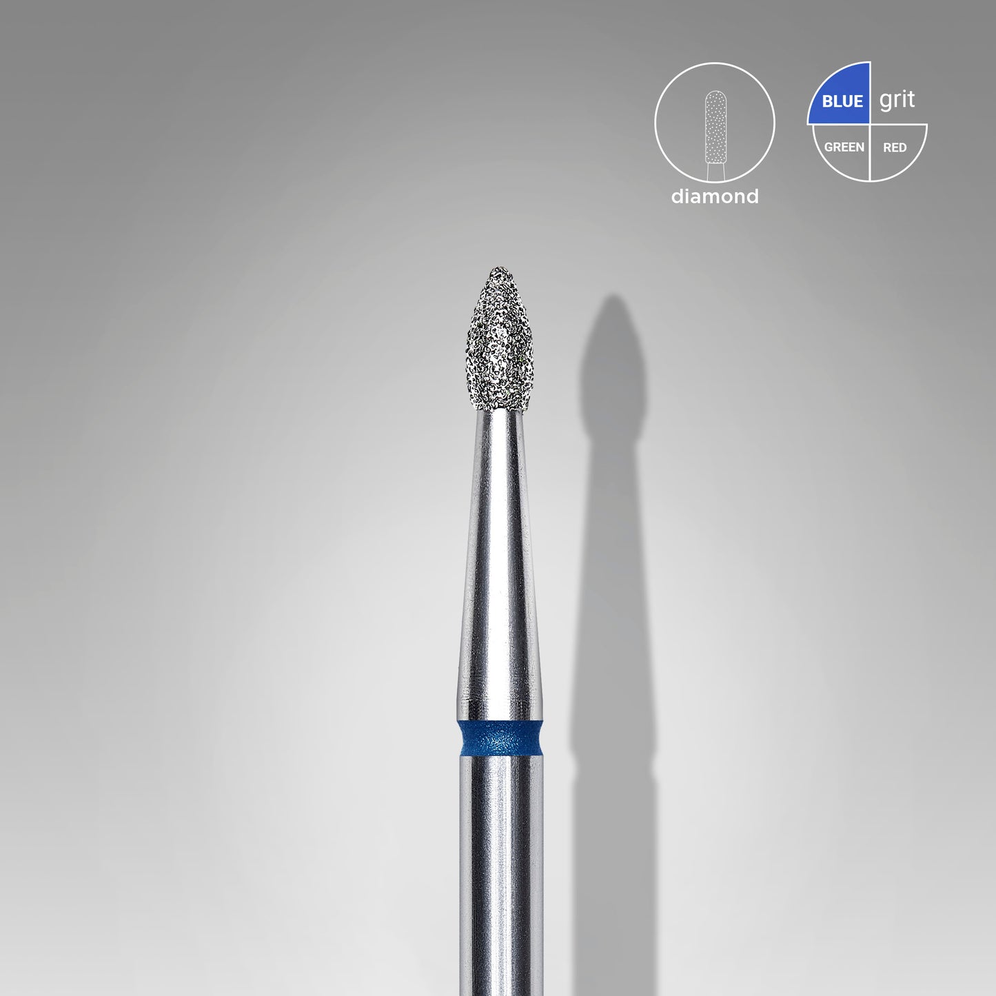 Staleks Diamantový brusný nástavec - "bud" blue - FA60B018/4