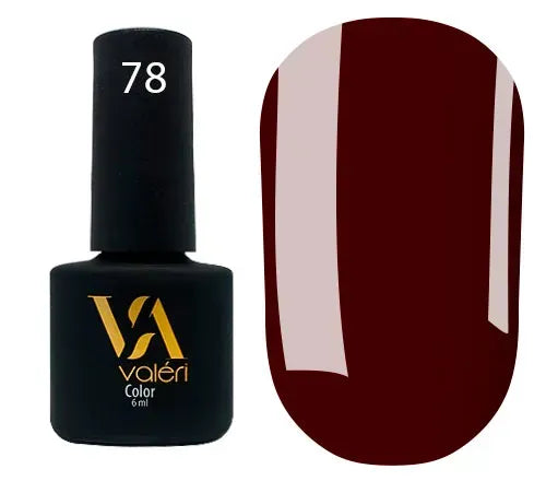 COLOR GEL POLISH "VALERI", 6 ml №078